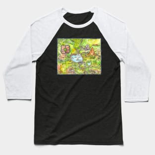 Fair City • Map (original version) Baseball T-Shirt